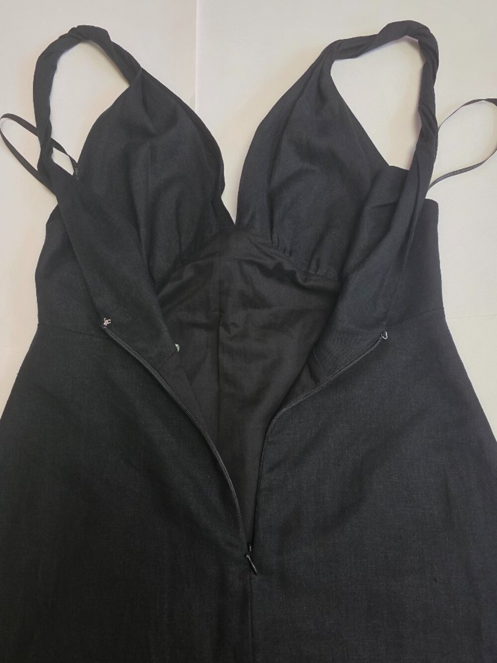 FARM Rio Rose Pipe Detail Sleeveless Linen Blend Sheath Minidress - Picture 9 of 15